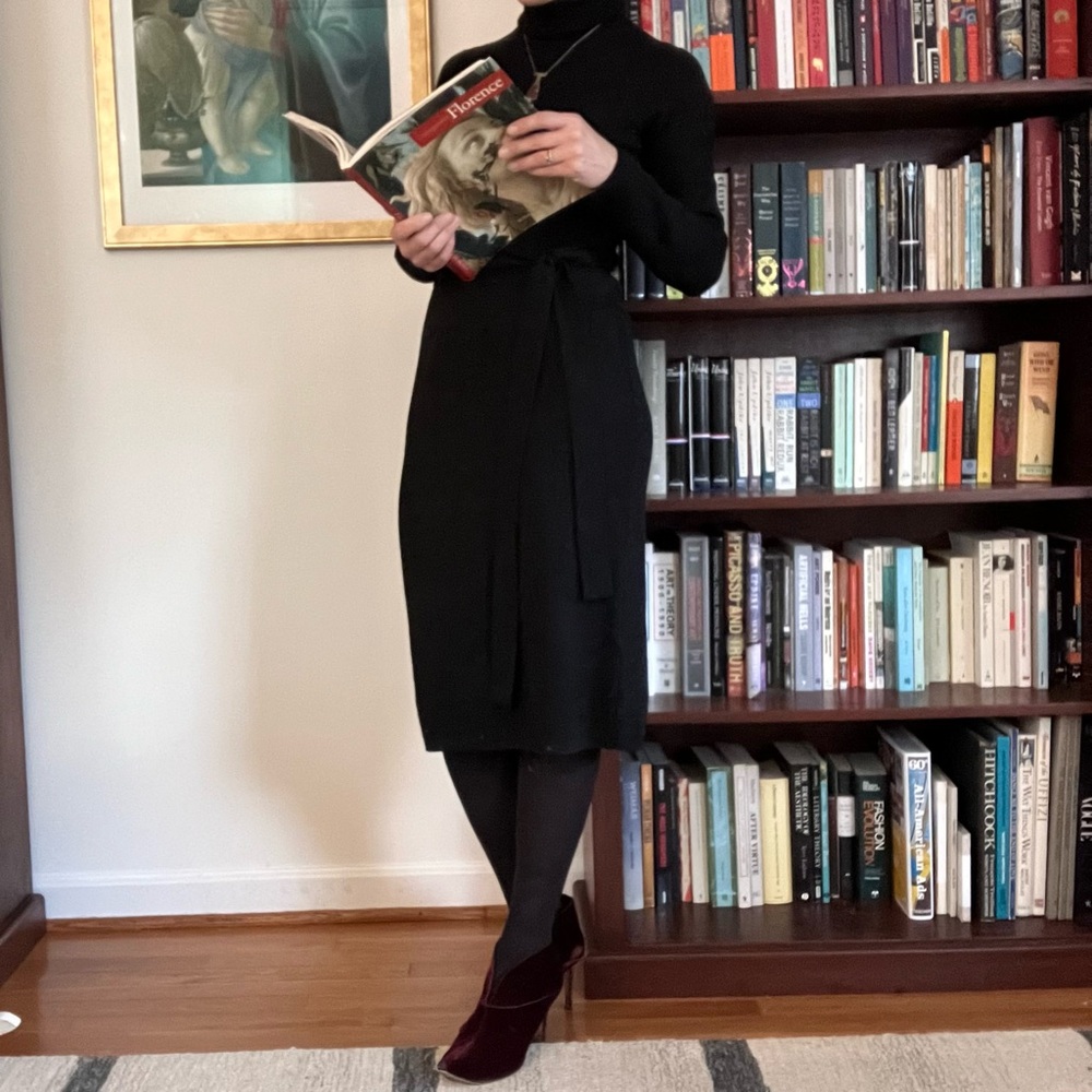 NWT Brooks Brothers Merino Wool Belted Sweater Dress